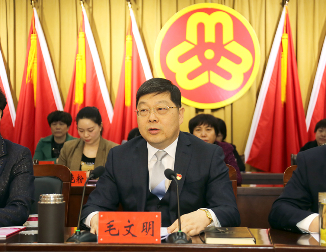县委书记毛文明讲话