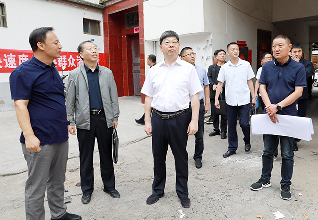 毛文明调研人民大街南延工程_温县党政门户网站