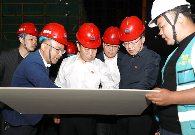 县领导在碧桂园项目施工工地检查